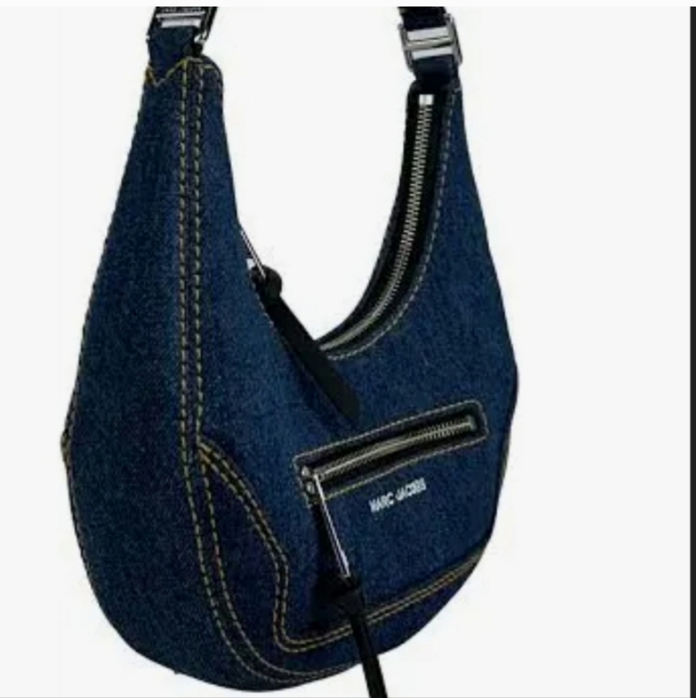 Marc Jacobs Navy Denim Hobo Bag - Picture 10 of 10
